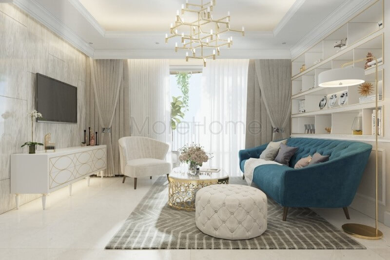 Thiết kế nội thất chung cư Vinhomes Central Park tinh tế Thiết kế chung cư tân cổ điển