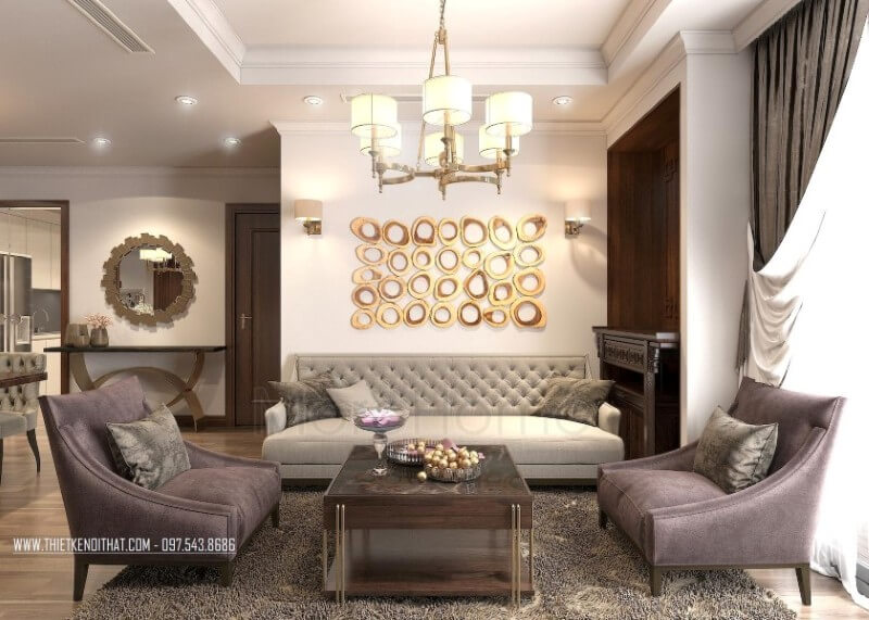 Thiết kế nội thất căn hộ chung cư Park Hill đẳng cấp Thiết kế chung cư tân cổ điển