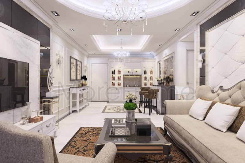 Thiết kế chung cư phong cách tân cổ điển sang trọng