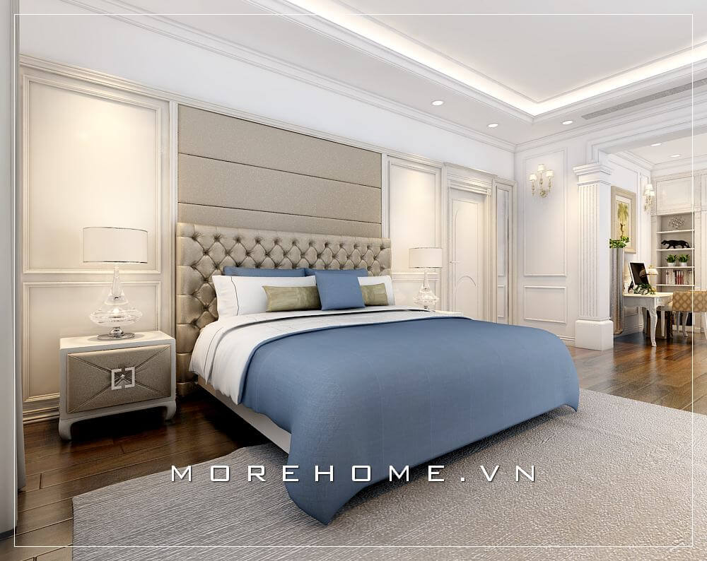 Nội thất phòng ngủ chung cư tân cổ điển Nội thất phòng ngủ chung cư tân cổ điển